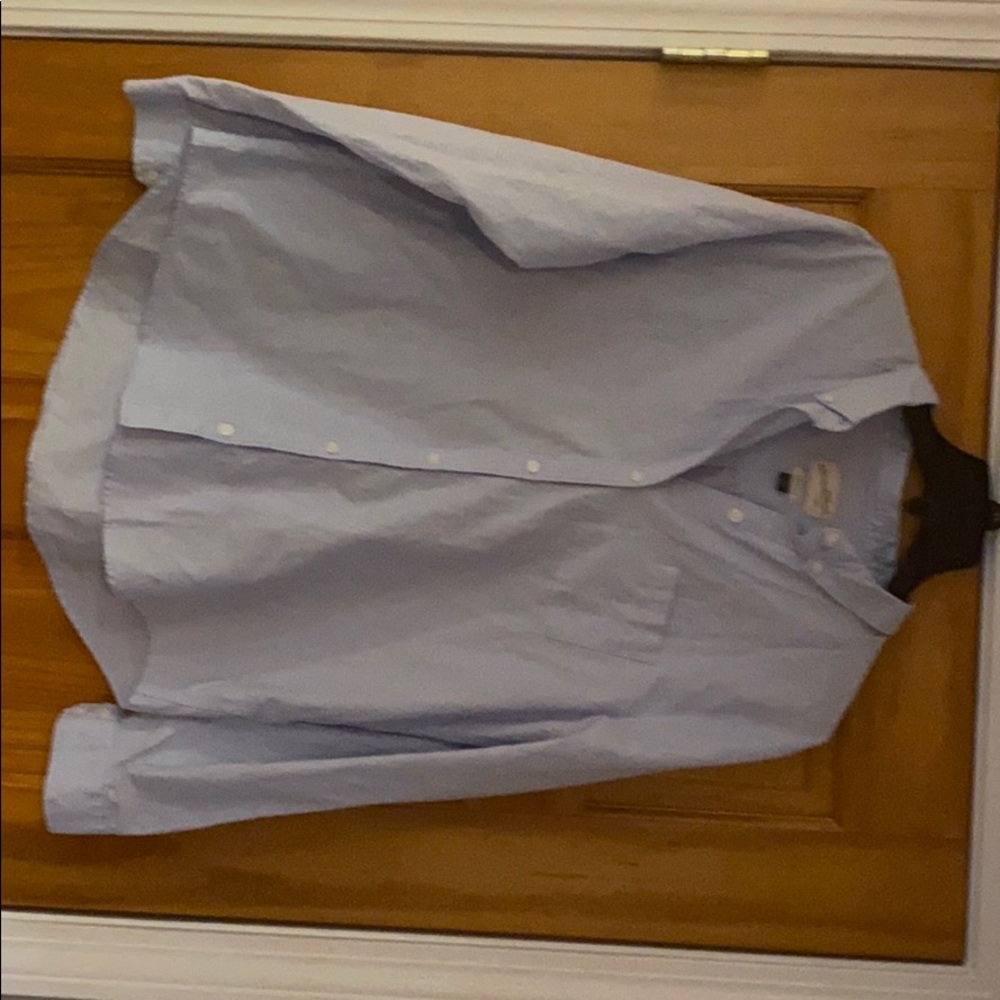 Blue button down